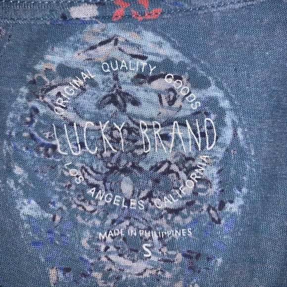 Lucky Brand Blue & Pink Shirt size S - Picture 8 of 10